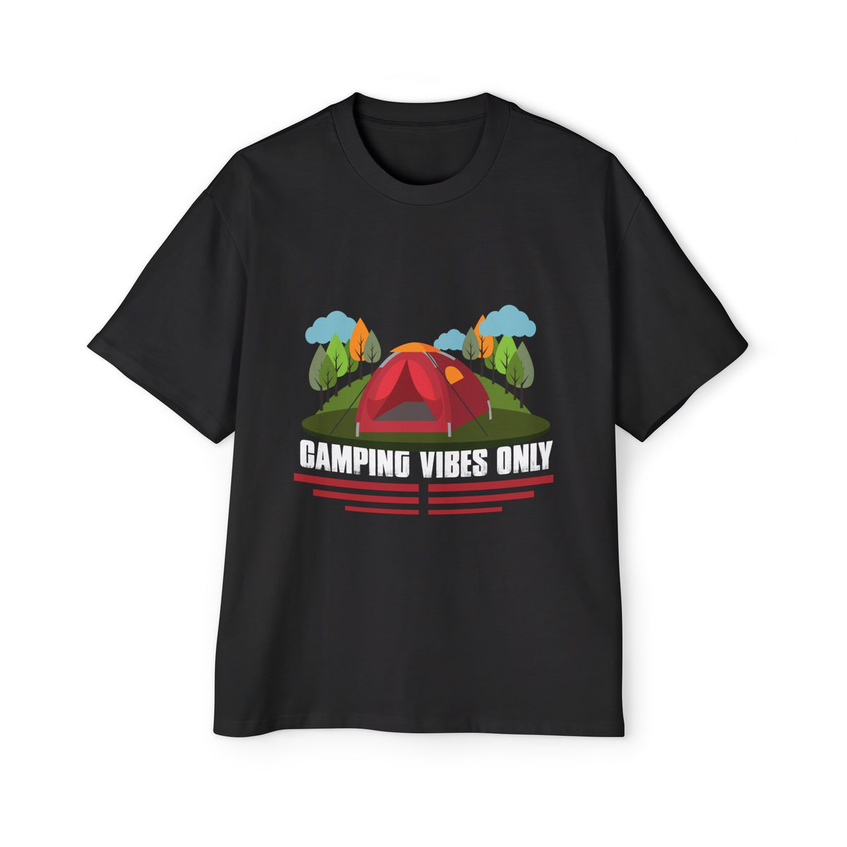 Camping Vibes Only Graphic Tee-INNBLAC Fashion Apparel