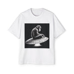 Lonely Monkey Sitting On UFO Graphic Tee-INNBLAC Fashion Apparel