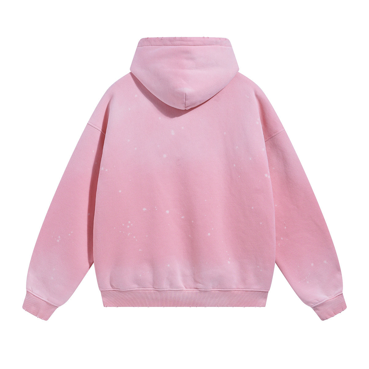 Destroyed Oversized Acid Wash Bleach Splatter Hoodie