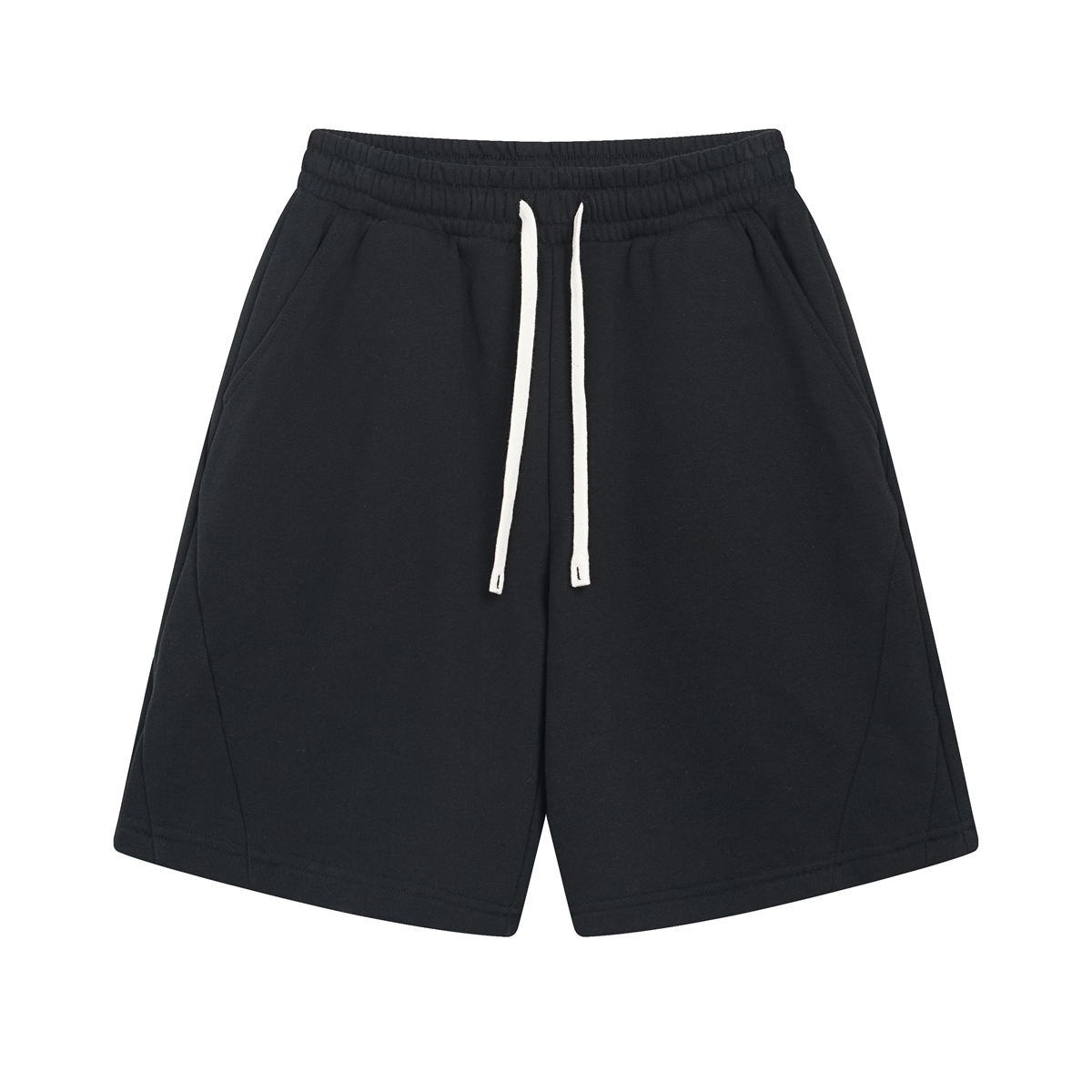 Plain Color Thick Patchwork Shorts