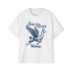 Llama Alpaca Flying Retro Graphic Tee-INNBLAC Fashion Apparel