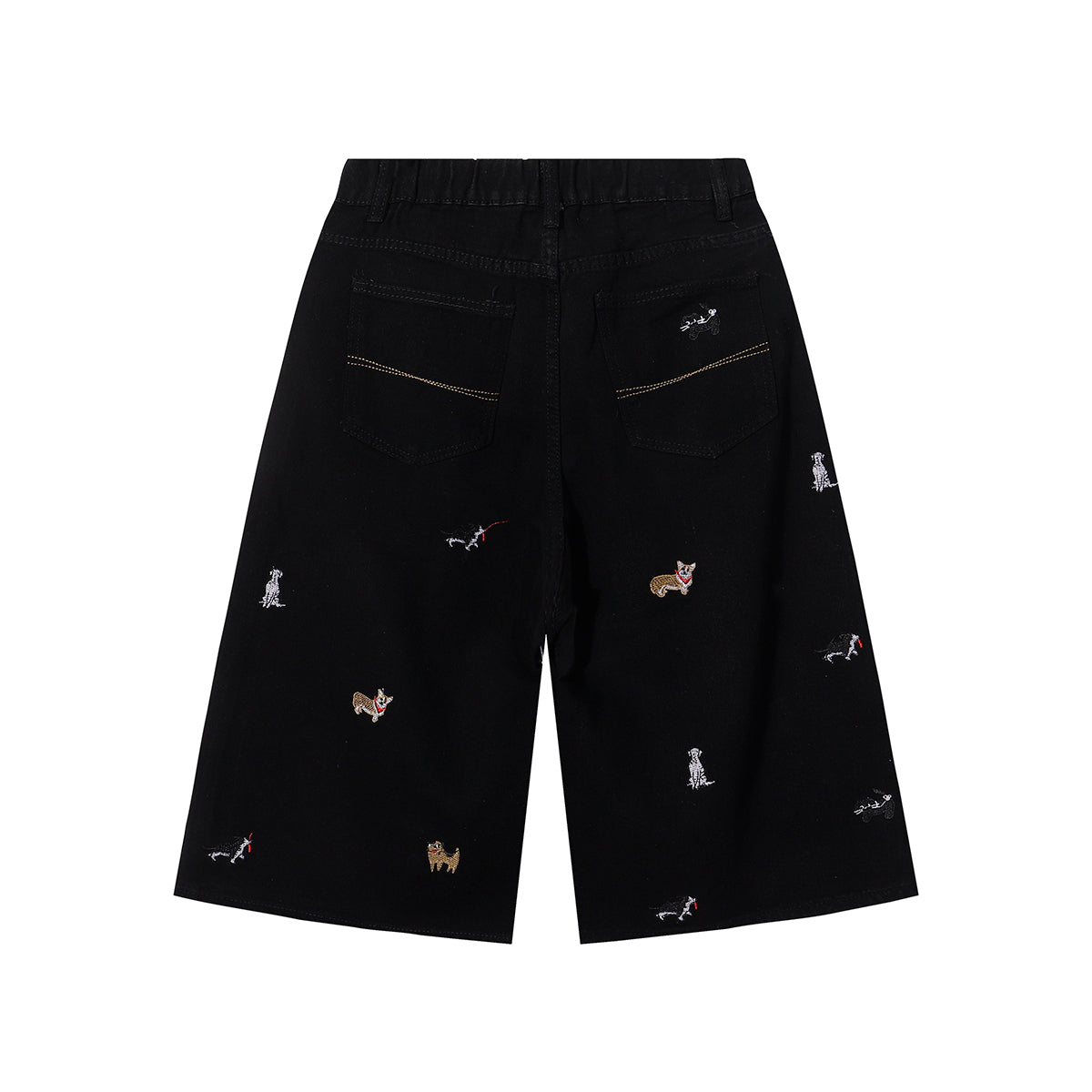 Bermudas vaqueras rasgadas con parches de camuflaje