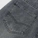 Vintage Wash Wide Leg Denim Jeans