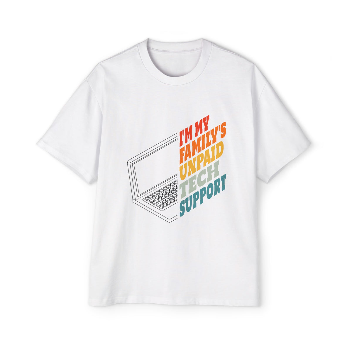 Laptop & Quote Graphic Tee-INNBLAC Fashion Apparel