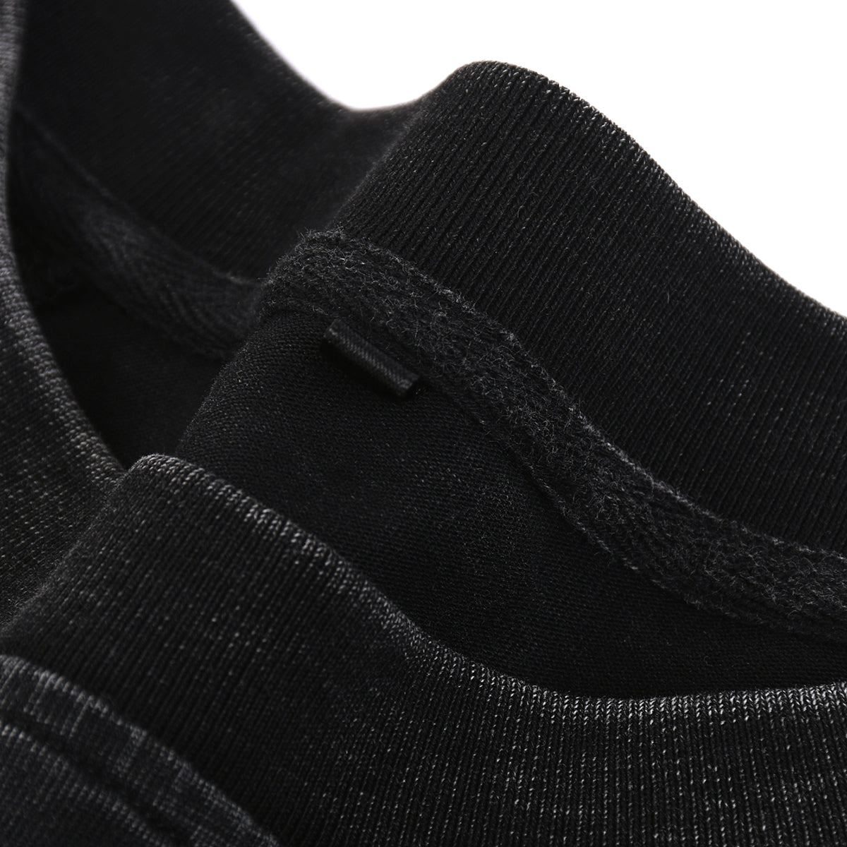 Stone-Washed Raw-Edge T-Shirt 8oz