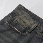 Bermudas vaqueras rasgadas con parches de camuflaje