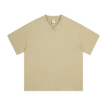 Camiseta Batik Vintage Lavada con Cuello en V de 7.5 oz