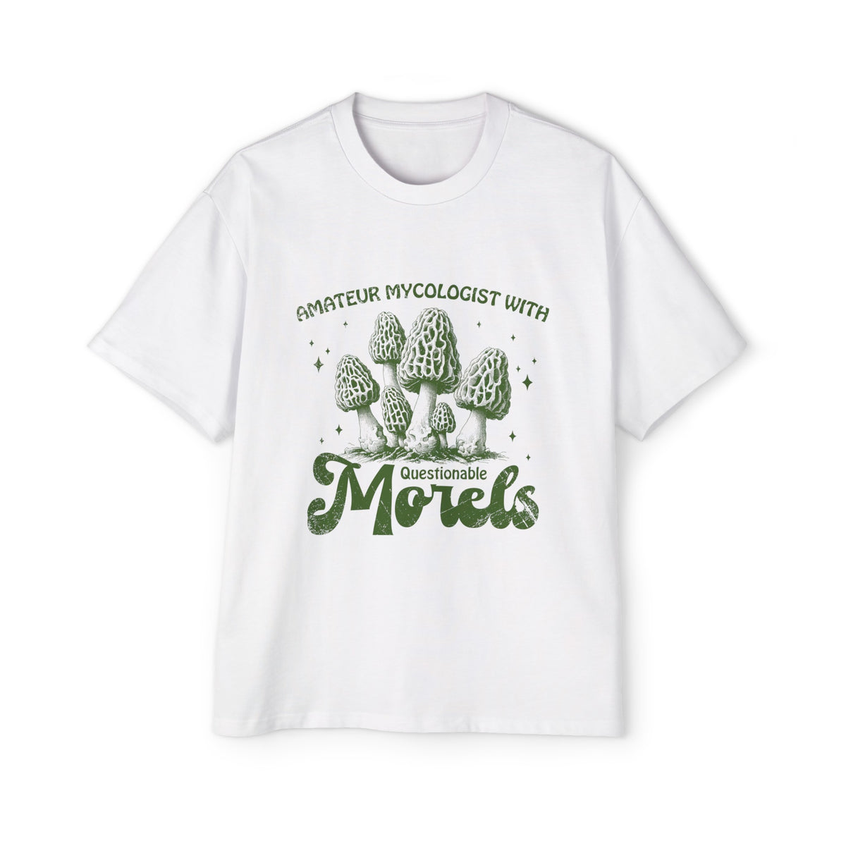 Amateur Mycologist with Morels Graphic Tee-INNBLAC Fashion Apparel