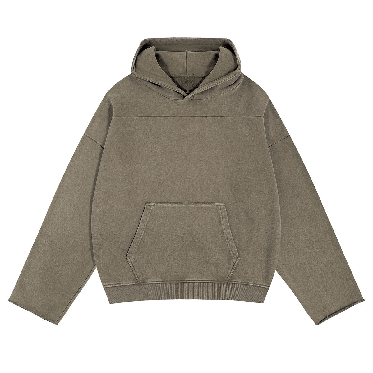 Washed Oversized Kangaroo Pocket Hoodie