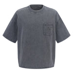 Utility Pocket Distressed Washed Oversized Street Tee
