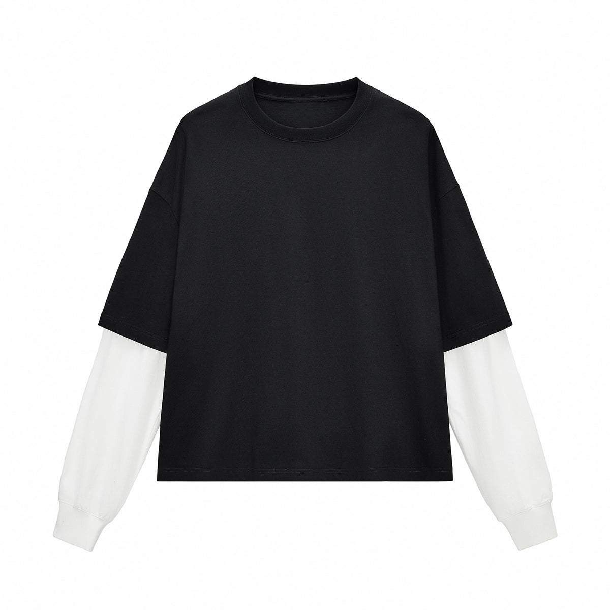 Boxy Fit Two-Layer Sleeve T-Shirt 280gsm