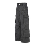 Vintage Multi-Pocket Wide Leg Cargo Pants