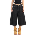 Bermudas con lavado vintage y salpicaduras de tinta