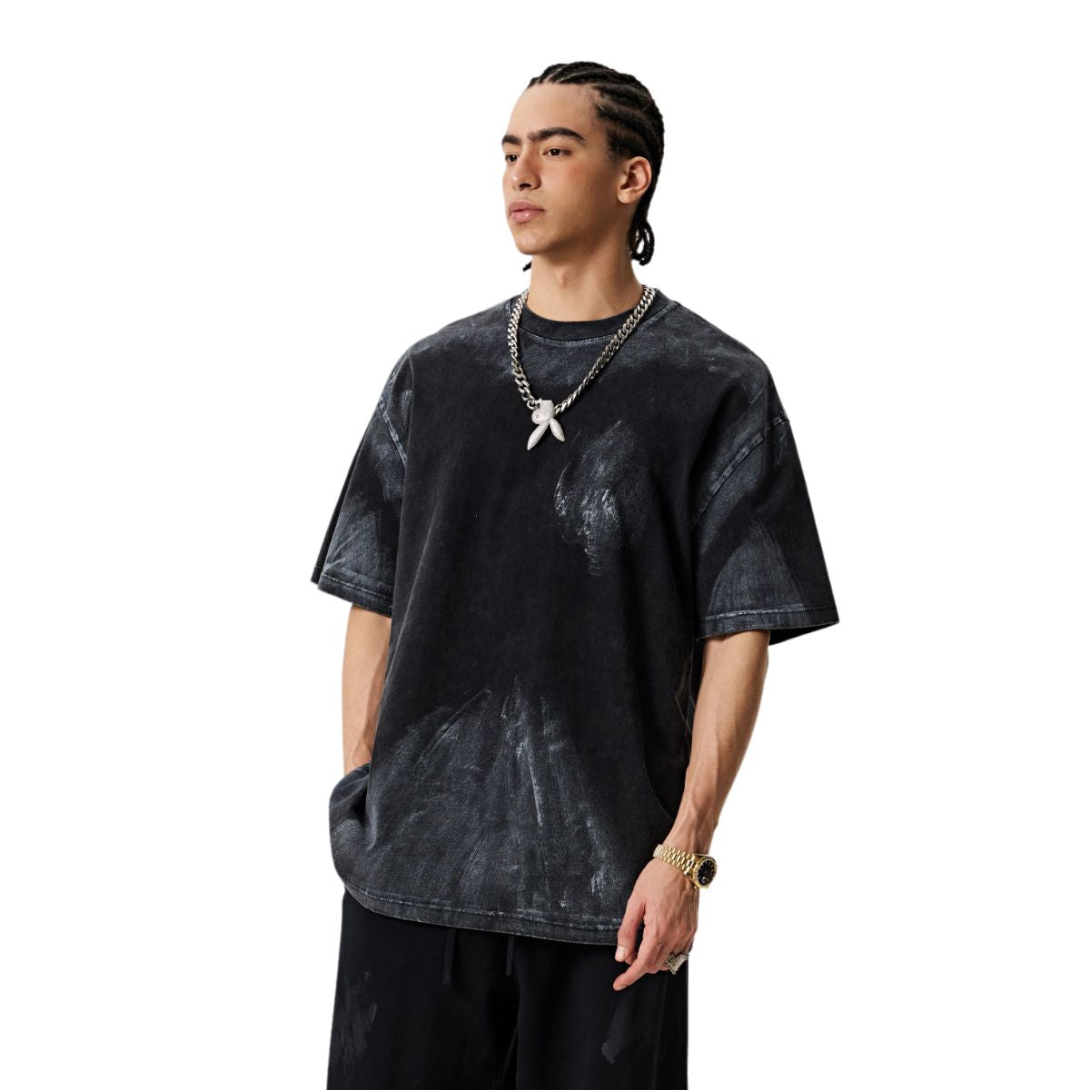 Vintage Painted Baggy T Shirt 8oz