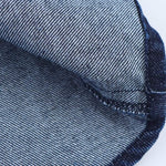 Halter Neck Denim Mini Flounce Dress