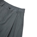 Vintage Stripe Barrel-Leg Tailored Trousers