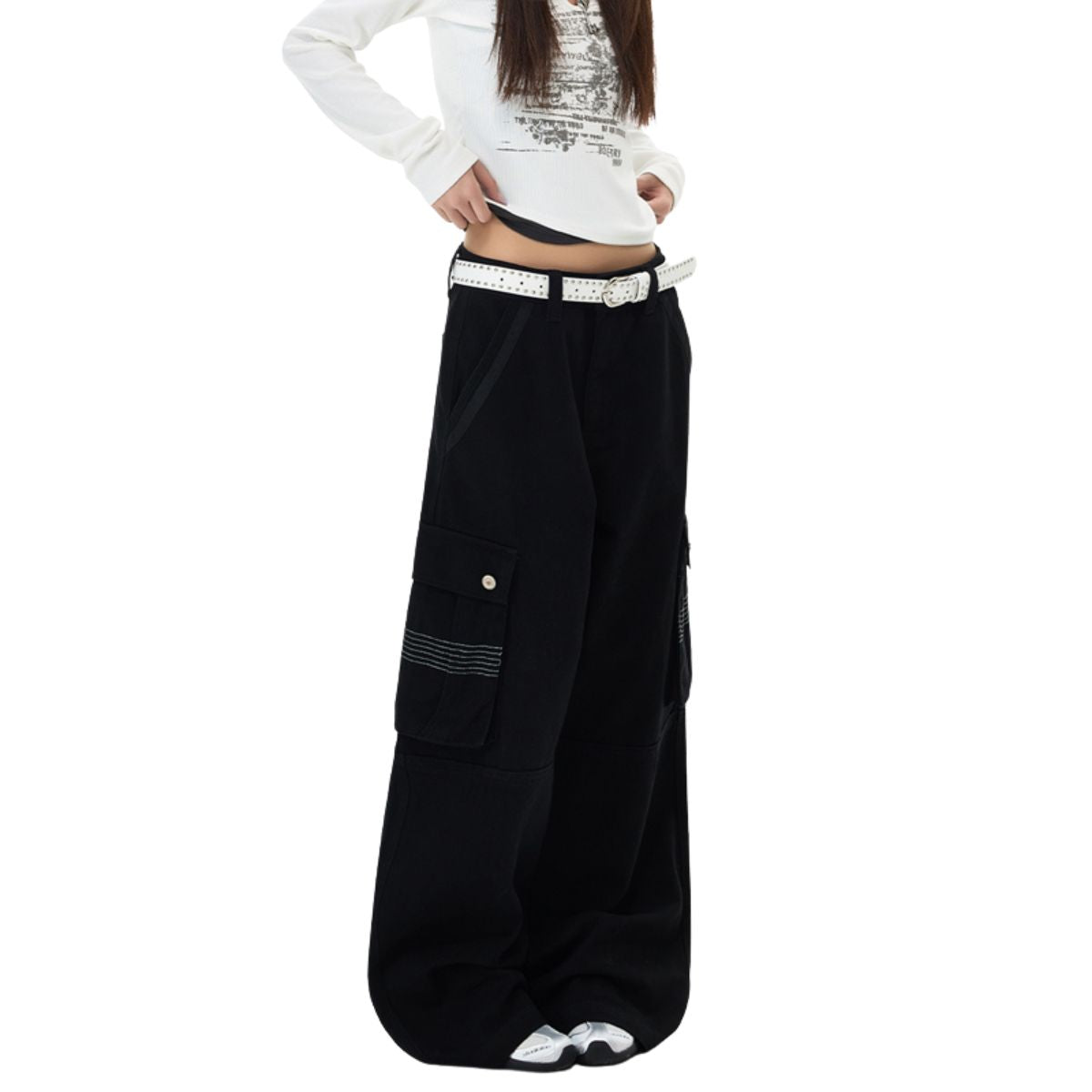 Utility Pocket Wide Leg Cargo Pants