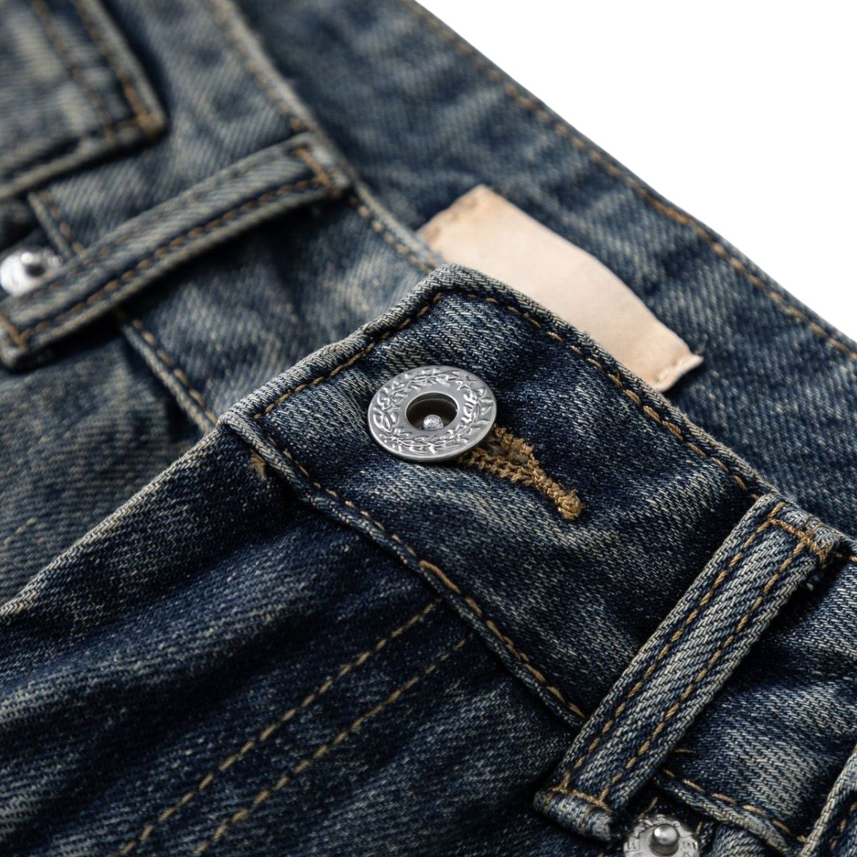 Vintage Washed Relaxed Straight Leg Jeans