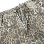 Retro Leopard Baggy Bermuda Shorts
