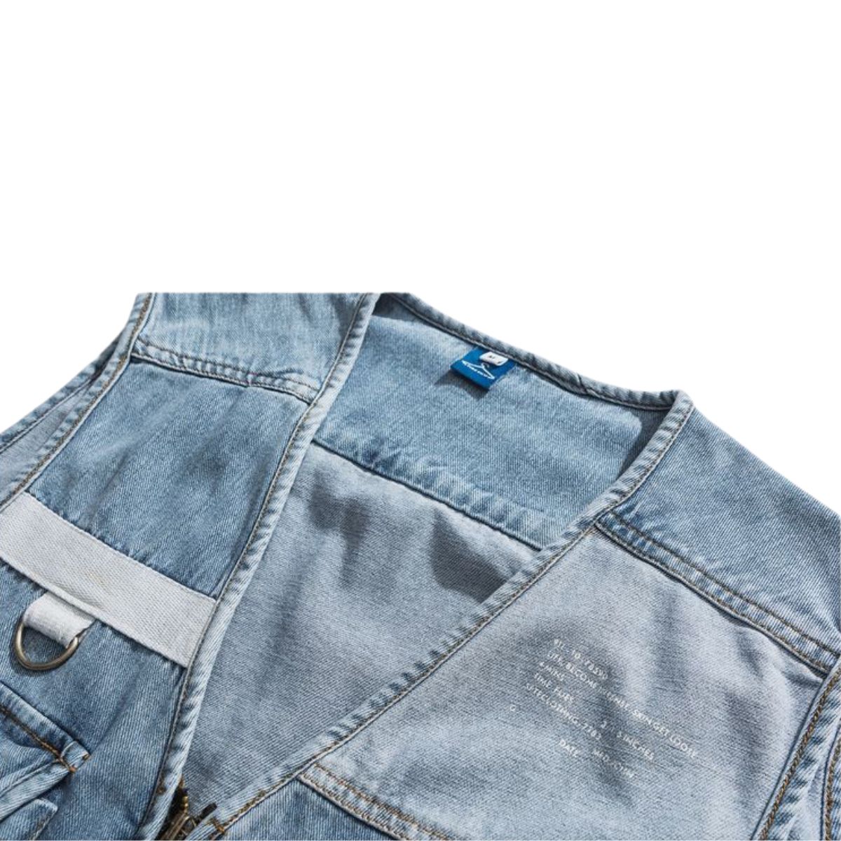 Japanese Vintage Washed Utility Denim Vest