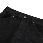 Street Deconstructed Embroidered Slim Flare Jeans