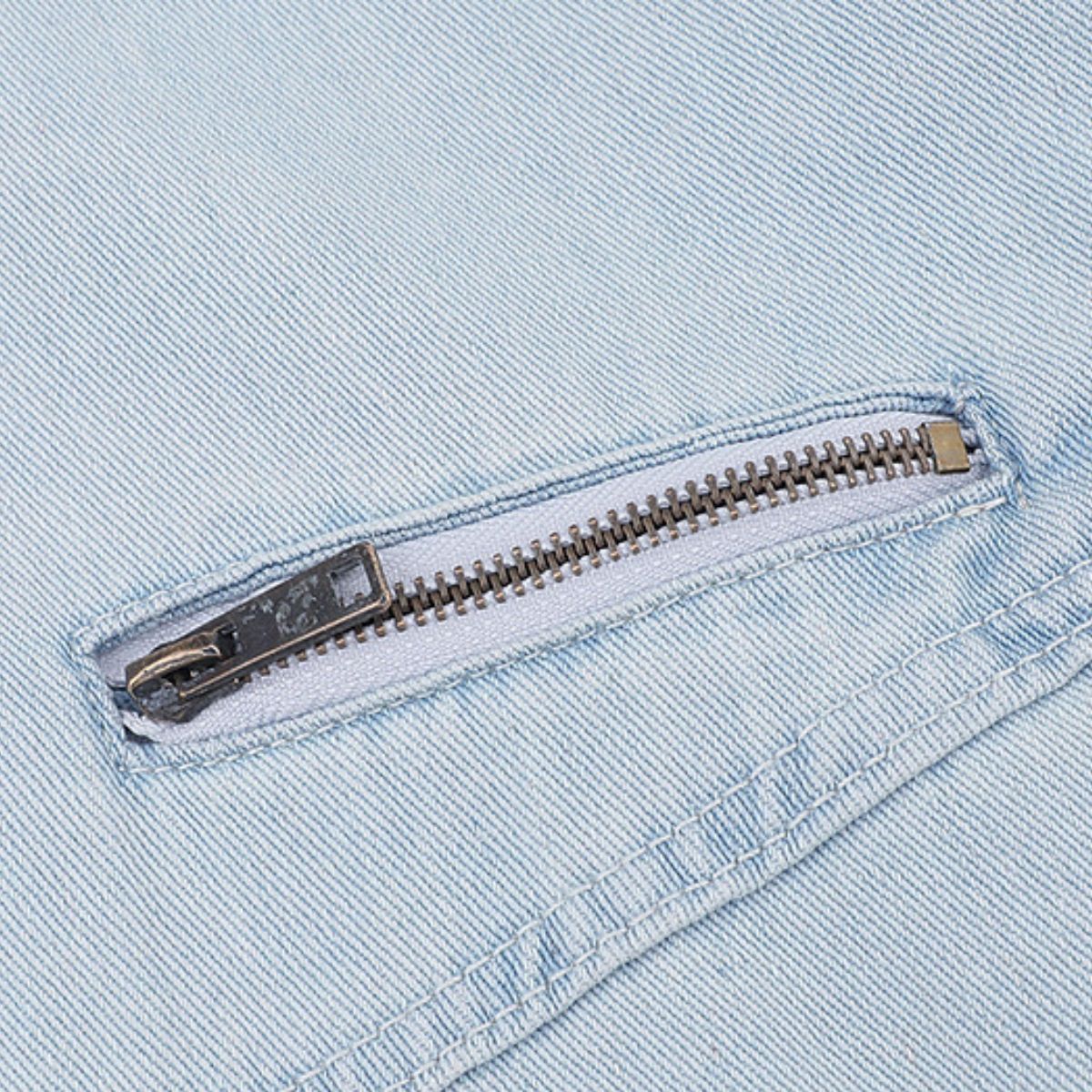 Unisex Retro Loose Trendy Patchwork Washed Denim Jacket