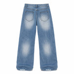 Retro Fade Relaxed Denim Trousers