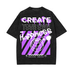 Create Your Own Happiness Urban Graphic Tee-INNBLAC Fashion Apparel