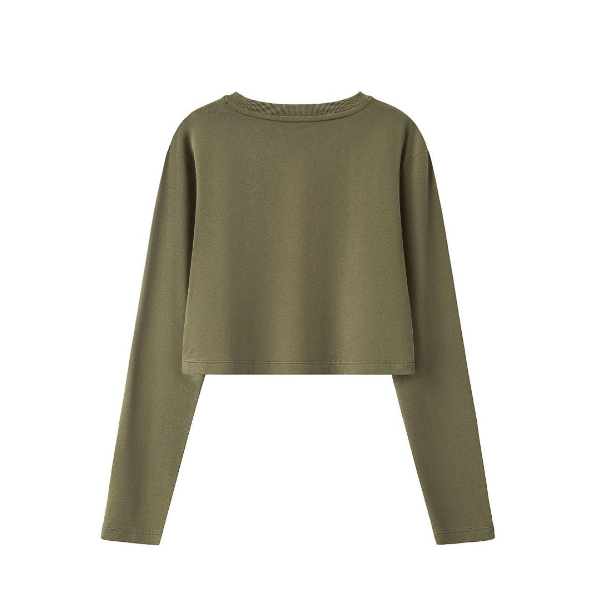 Washed Distressed Kanjha‑Su Seam‑Spliced Crew Neck Sweatshirt
