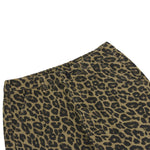 Leopard Print Patchwork Relaxed Wide-Leg Lounge Pants