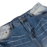 Vintage Washed Slim Flare Jeans