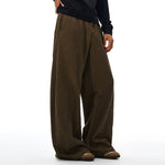 Loose Fit Straight Leg Patchwork Casual Comfort Pants