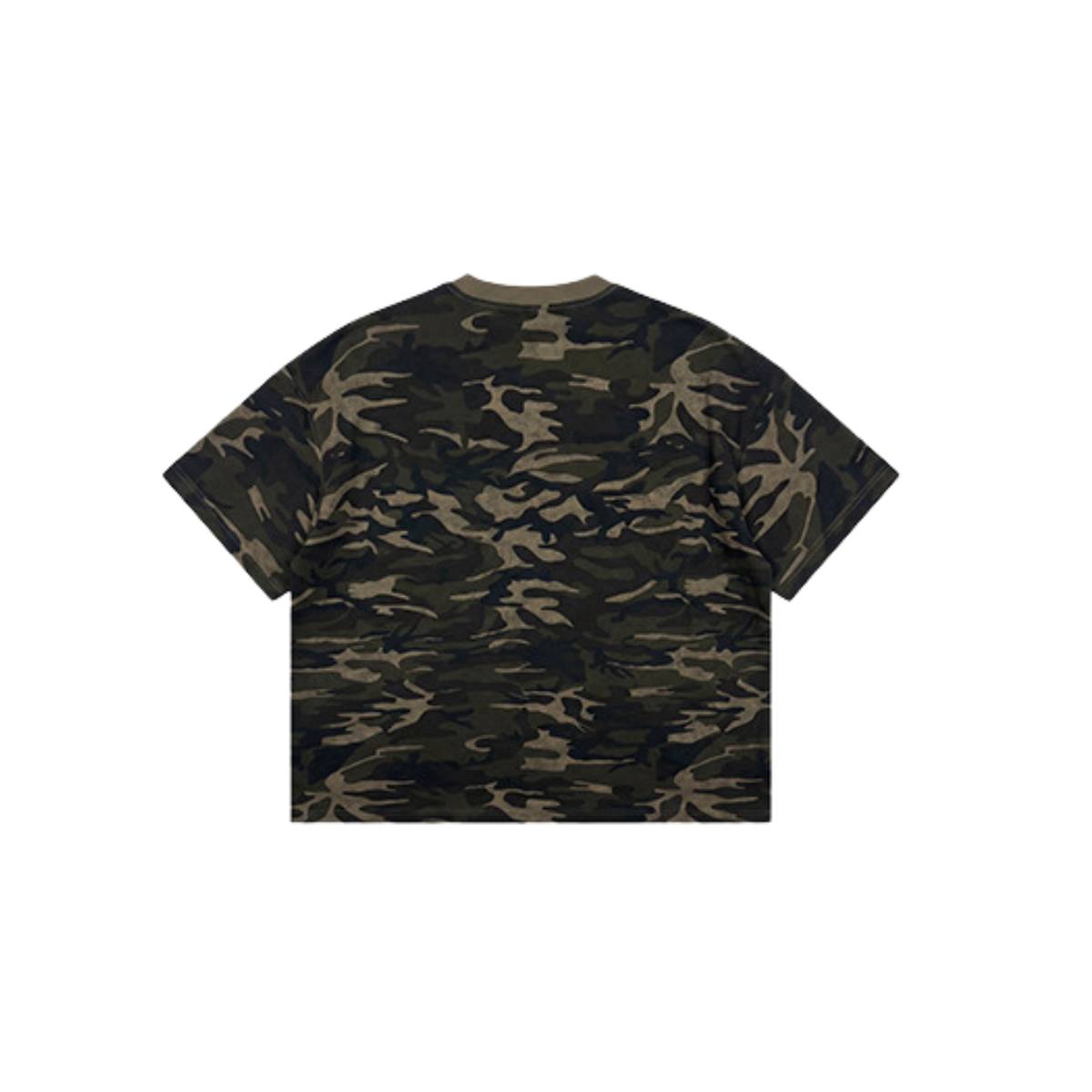 Camiseta destructiva de peso pesado con borde crudo de 10 oz