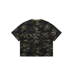 Camiseta destructiva de peso pesado con borde crudo de 10 oz