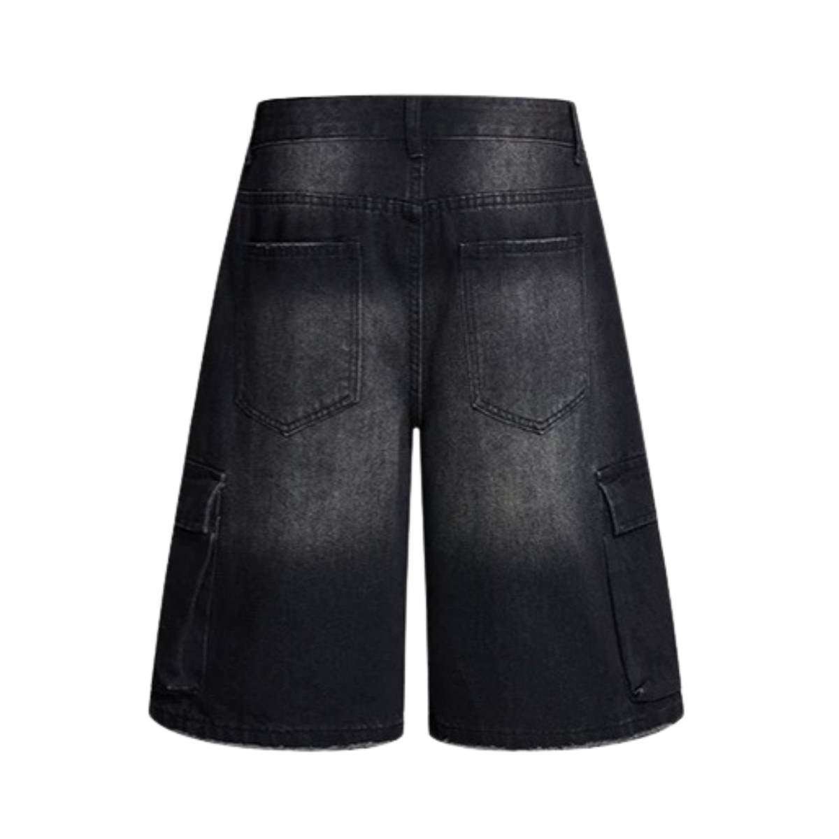 Wash Utility Pocket Denim Shorts