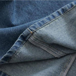 Halter Neck A-Line Denim Midi Dress