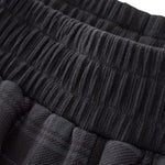 Plaid Straight Wide‑Leg Drapey Casual Pants