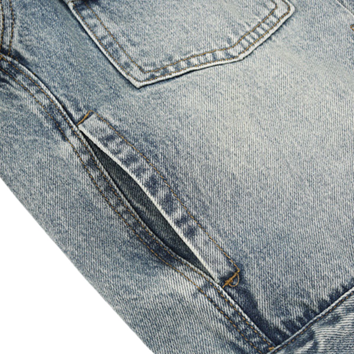 Vestido midi vaquero sin mangas con botones y aberturas en la parte delantera