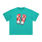 Summer Vacation Slippers Graphic Tee-INNBLAC Fashion Apparel