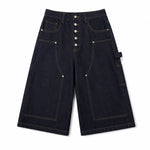 Bermudas con lavado vintage y salpicaduras de tinta