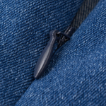 Square Neck A-Line Denim Midi Dress