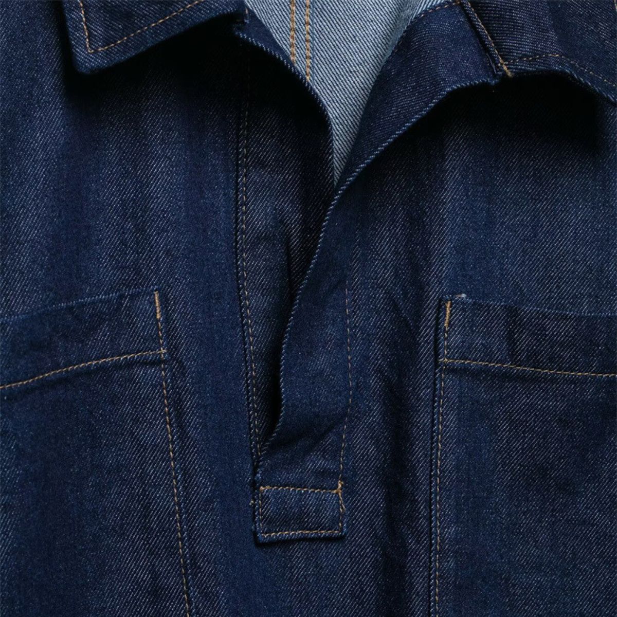 Women's Oversized Pullover Denim Shirt