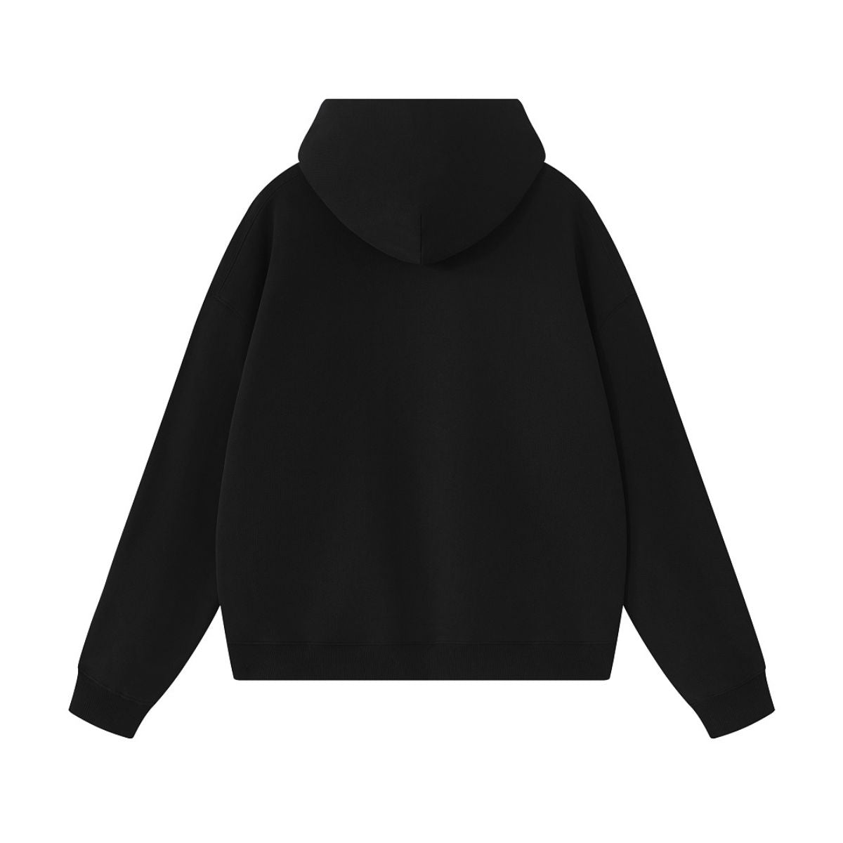 Cotton Structured French Terry Boxy Hoodie