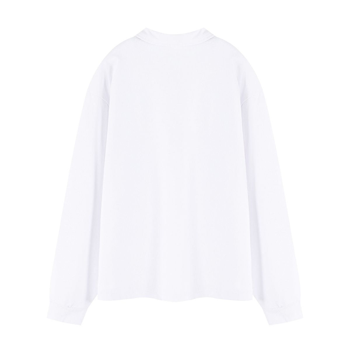 Heavyweight Vintage Cotton Collared Long Sleeve Sweatshirt