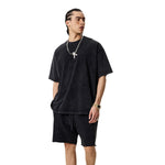 Camiseta holgada con lavado vintage de 8 oz