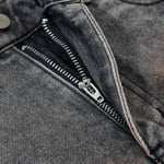 Men's Distressed Washed Denim Cargo Pants Wide Leg Paint Tie-Dye Unique