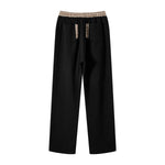 Quiet‑Luxury Old‑Money Heather Contrast Trousers