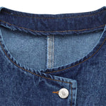 Shorts vaqueros con mariposas bordadas y adornados con perlas