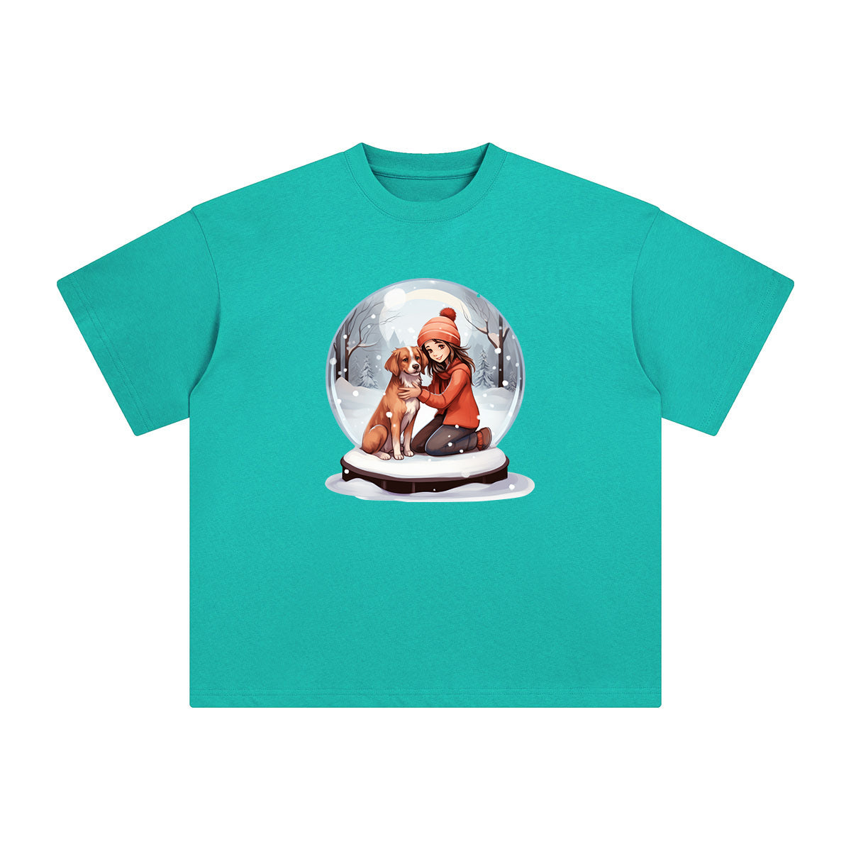 Valentine Snow Globe Graphic Tee-INNBLAC Fashion Apparel