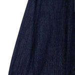 Vestido midi vaquero sin mangas con botones y aberturas en la parte delantera